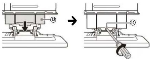 SONY XAVAX8150 - ⑧ Het scherm aan het toestel bevestigen - 3
