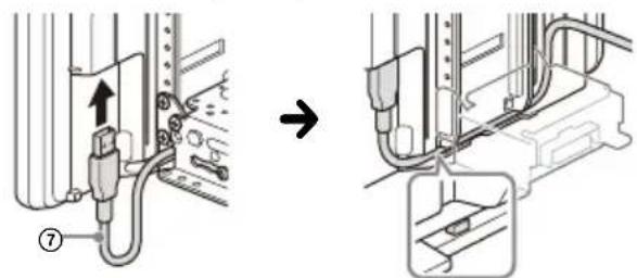 SONY XAVAX8150 - ⑦ Organizing the USB cable - 1