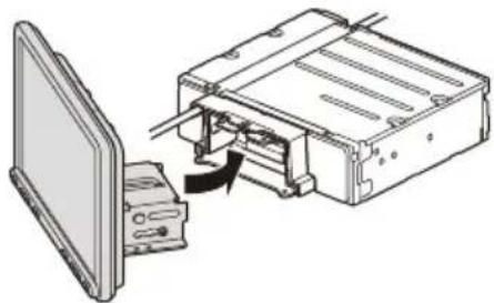 SONY XAVAX8150 - ⑧ Het scherm aan het toestel bevestigen - 1