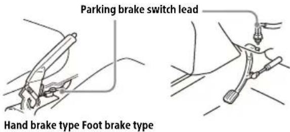 SONY XAVAX8150 - ③ To the parking brake switch lead - 1