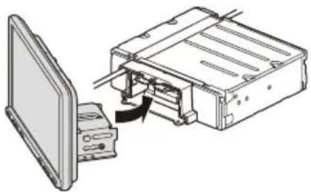 SONY XAVAX8150 - Attaching the display to the unit - 1