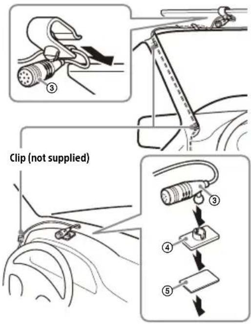 SONY XAVAX8150 - Installing the microphone - 1