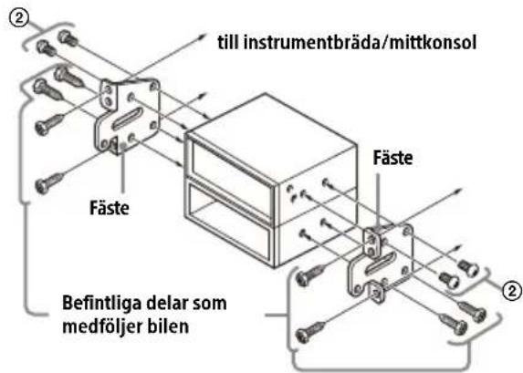 SONY XAVAX8150 - Använd de monteringsfästen som medföljer bilen - 1