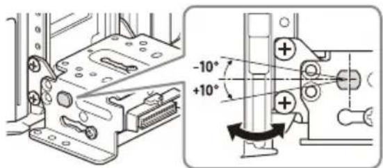 SONY XAVAX8150 - Anpassen des Displaywinkels (Neigung) - 2