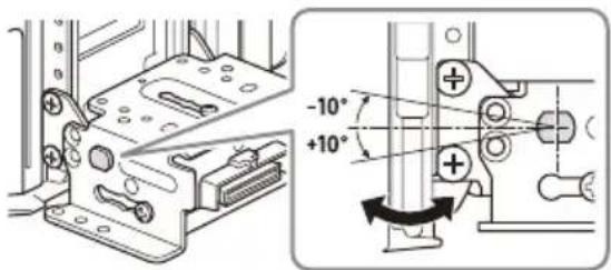 SONY XAVAX8150 - De hoek van het scherm aanpassen (kantelen) - 2