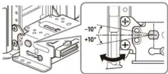 SONY XAVAX8150 - Adjusting the display angle (tilt) - 2