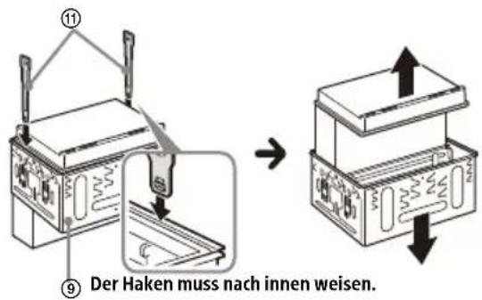 SONY XAVAX5650 - Abnehmen des Montagerahmens - 1