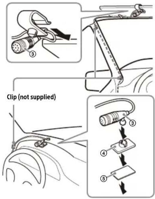 SONY XAVAX5650 - Installing the microphone - 1