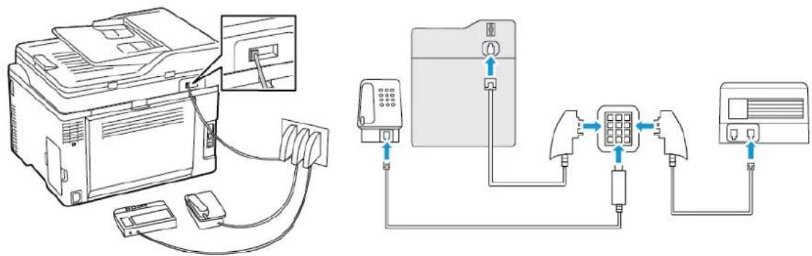 XEROX C235V - Connexion de l'imprimante à une prise murale en allemagne - 1