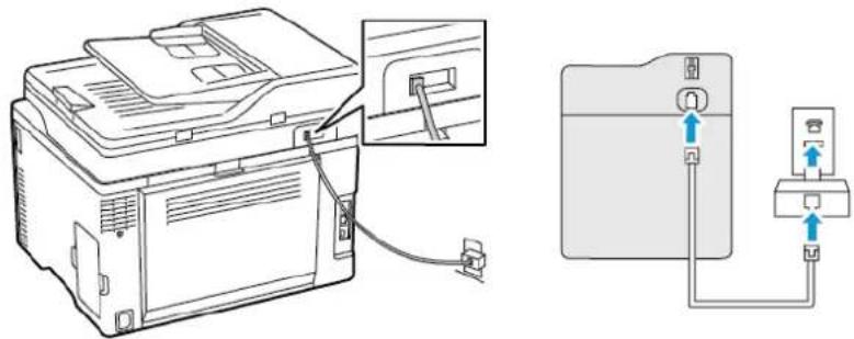 XEROX C235V - Connexion de l'imprimante à une prise - 1