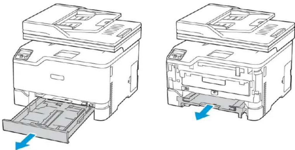 XEROX C235V - Incident papier dans le chargeur manuel - 1