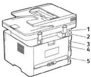 XEROX B225V - Connexion des cables - 1