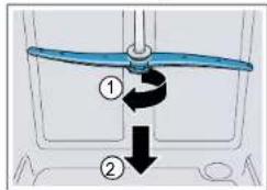 BOSCH SGS4HVI33E - Ta bort sprutarm - 1