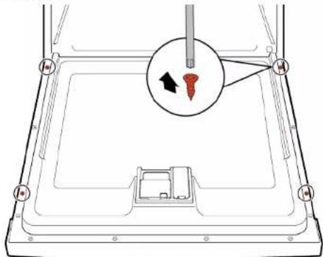 BOSCH SGS4HVI33E - Demontering av ytre dor - 2
