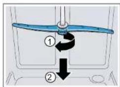 BOSCH SGS4HVI33E - Retirer un bras d'asperson - 1