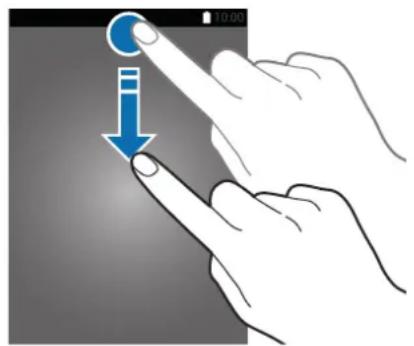 SAMSUNG Galaxy S Duos 3 - Utiliser le volet des raccourcis - 1