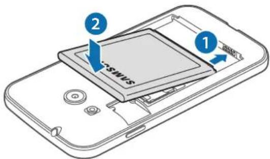 SAMSUNG Galaxy S Duos 3 - Installer la carte SIM ou USIM et la batterie - 8