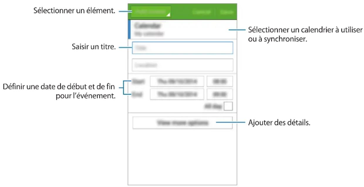 SAMSUNG Galaxy S Duos 3 - Créer un événement ou une tâche - 1