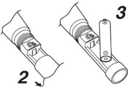 TOA WS5225 - EINSETZEN DER BATTERIE - 1