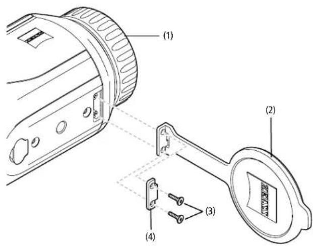 ZEISS DTI 335 - Sostituzione del coperchio di protezione dell'obiettivo - 1
