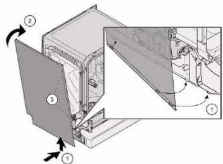 BOSCH SGS4HVI32E - Installing side panel - 2