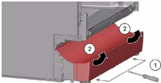 BOSCH SGS4HVI32E - Demontarea panoului de la picioare - 1