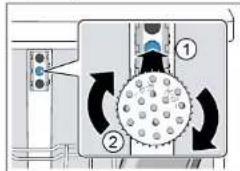 BOSCH Serie 4 SGS4HAW48E - Firin tepsi puskurtme kafasinin takilmasi - 1