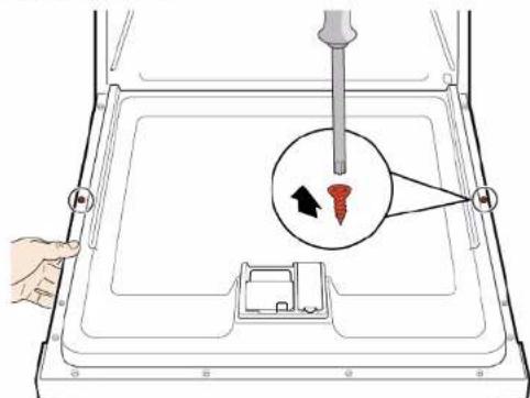 BOSCH Serie 4 SGS4HAW48E - Smontaggio della porta esterna - 4