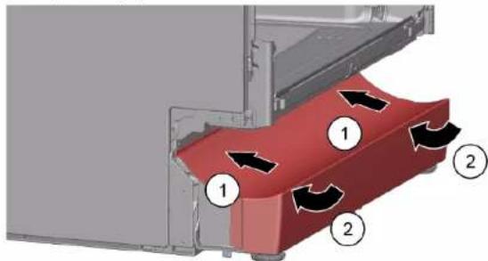 BOSCH Serie 4 SGS4HAW48E - Montaggio del listello dello zoccolo - 1