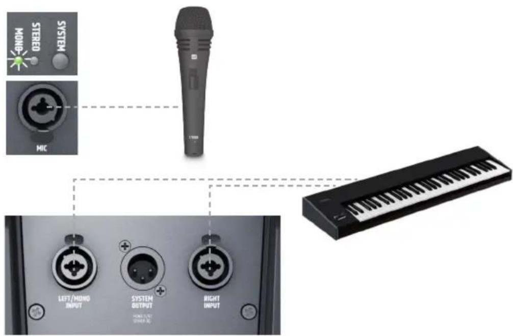 LD Systems MAUI 5 GO 100 - WIRING EXAMPLES - 2