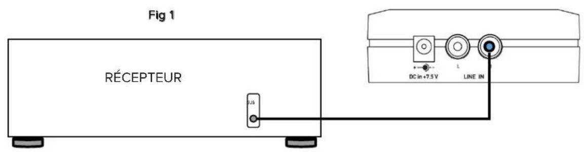 ELAC AirX2 - Connexion de l'émetteur pour l'utilisation du caisson d'extremes basses - 1