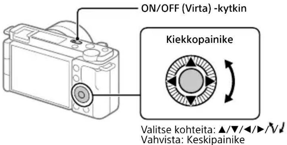 SONY ZVE10L - Kielen ja kellon asettaminen - 1
