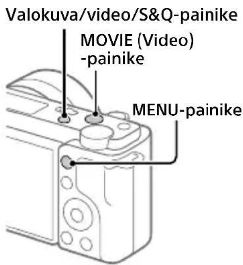 SONY ZVE10L - Paina MENU-painiketta ja valitse (Kamera- asetukset2) → [vaustila] → haluamasi kuvaustila. - 1