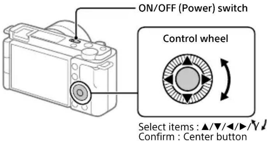 SONY ZVE10L - Setting the language and the clock - 1
