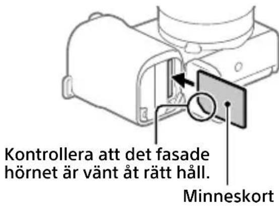 SONY ZVE10L - Sätta i batteripaketet (medföljer)/minneskortet (säljs separat) i kameran - 2