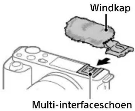 SONY ZVE10L - De windkap gebruiken (bijgeleverd) - 1