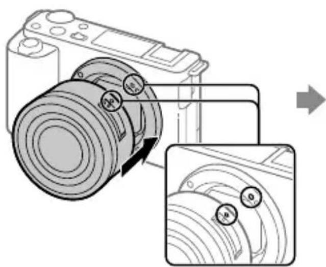 SONY ZVE10L - Прикрепление объектива - 1