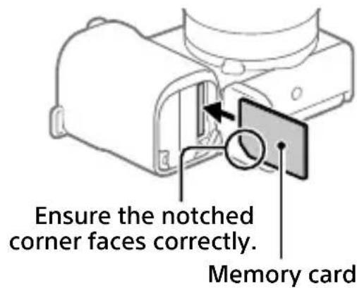 SONY ZVE10L - Inserting the battery pack (supplied)/memory card (sold separately) into the camera - 2