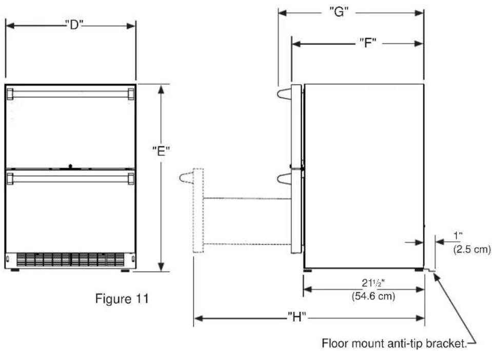 VIKING VDUO5240D - PRODUCT DIMENSIONS - 2