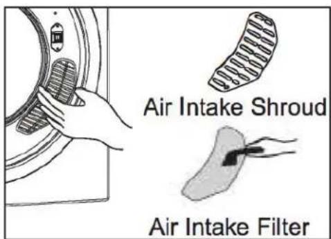 DANBY DDY060DB - Cleaning the air intake filter - 3