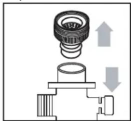 DANBY DWM060DB - Conexión del conjunto de conexión rápida al suministro de agua - 1