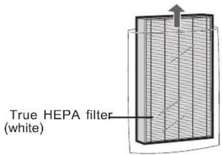 SHARP FZC150DFU - Remove the Washable Deodorizing filter (black) and True HEPA filter (white) from the plastic bags. - 1