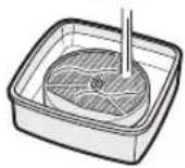SHARP FZC150DFU - Rinse the Humidifying filter repeatedly with lukewarm water to remove all the solution residue. - 1