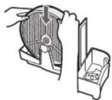 SHARP FZC150DFU - Attach the Humidifying filter to the Humidifying Tray, and replace the Humidifying Tray in the unit. - 1