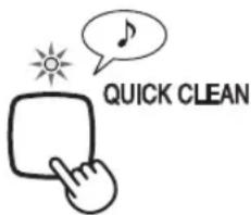 SHARP FZC150DFU - Appuyez sur le bouton de mode d'épuration rapide (QUICK CLEAN) sur l'afficheur pour sélectionner ce mode. - 1