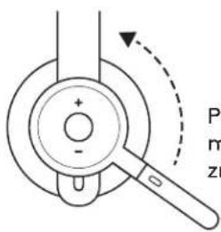 LOGITECH Zone 900 - Posuňte držák mikrofonu nahoru pro ztlumení - 1