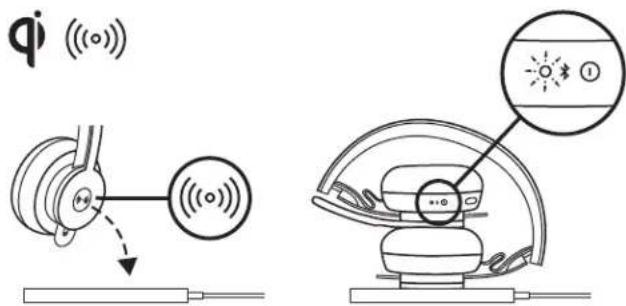 LOGITECH Zone 900 - Carregamento com o carregador sem fios Qi - 1