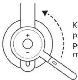 LOGITECH Zone 900 - Käännä mikrofonin puomi ylös mykistääksesi mikrofonin - 1