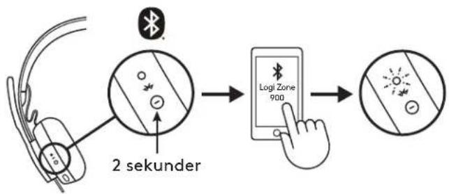 LOGITECH Zone 900 - PARKOPPLA VIA BLUETOOTH® - 3