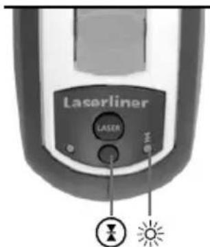 Laserliner SuperCrossLaser 2GP - Modo de receptor manual Optional: Trabajar con el receptor láser GRX - 1
